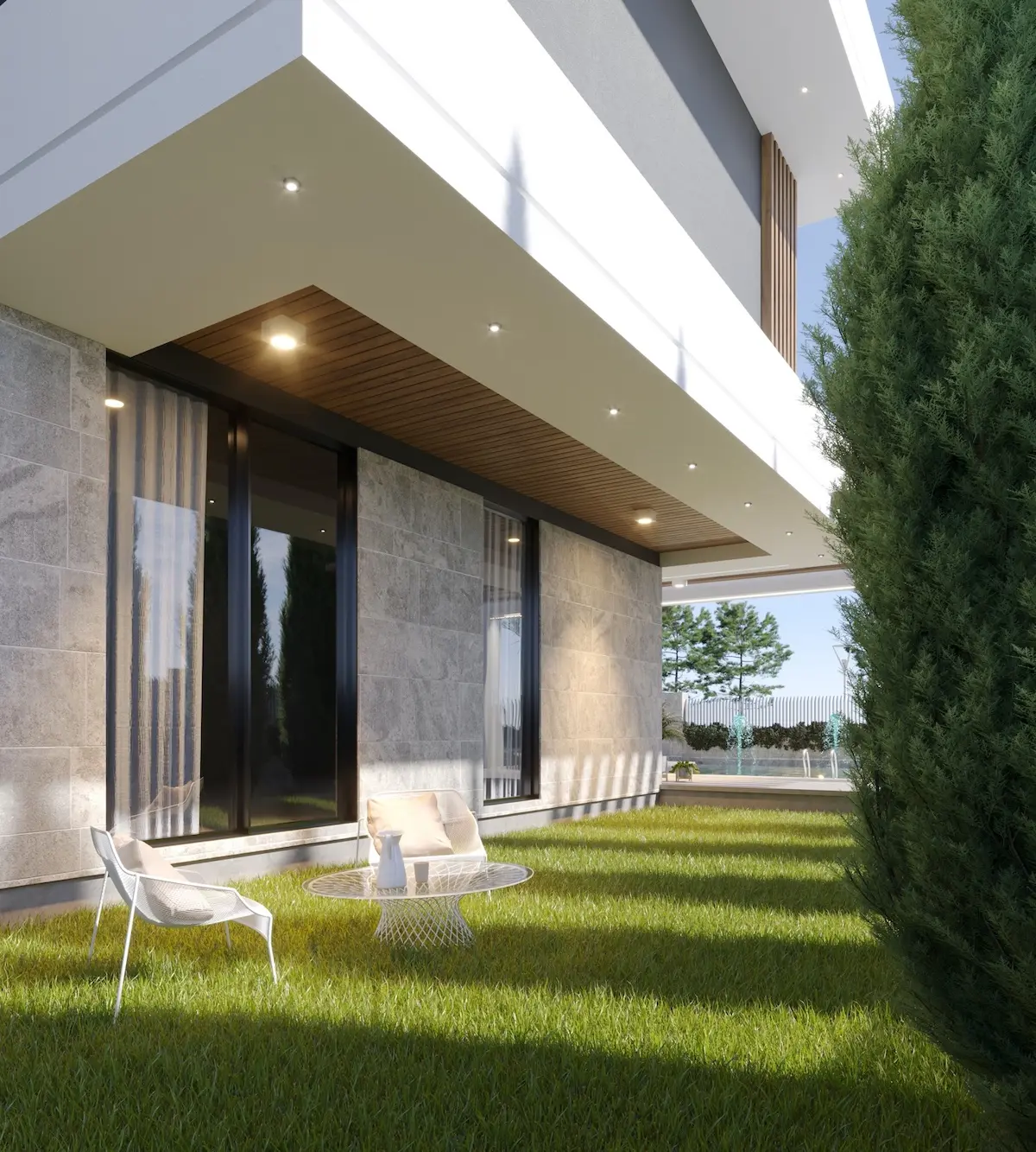 Landscaped garden